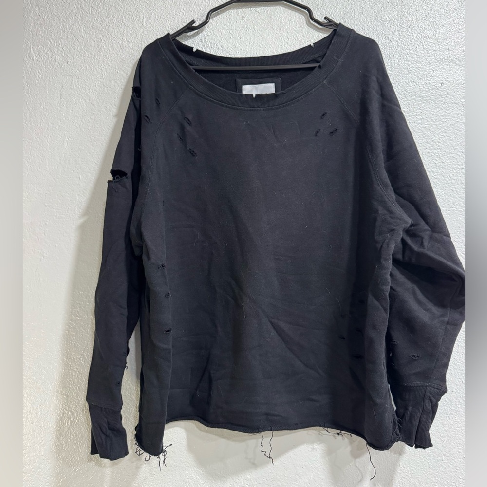 Distressed Crewneck Chelsea DeBoer by Lily & Lottie